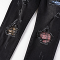 Amr Bandana Black Patch Jeans