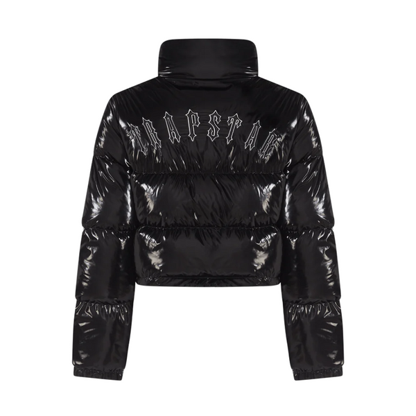 Women Decoded Hooded Shiny Black Jacket