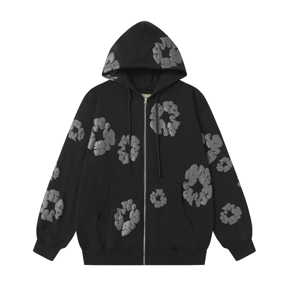 Denim Trs Zip Hoodie