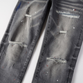 Purple Paint Grey Jeans