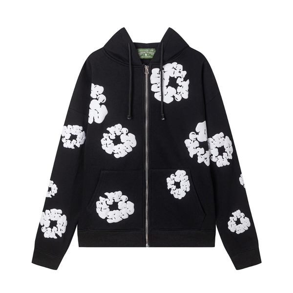 Denim Trs Zip Hoodie
