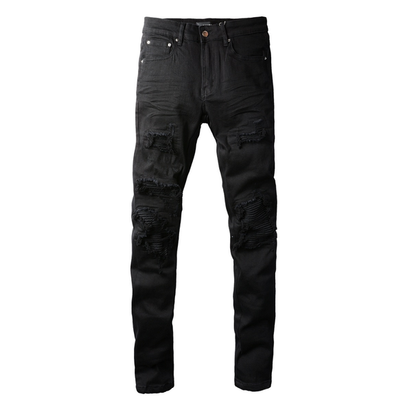 Amr Ripped Black Jeans
