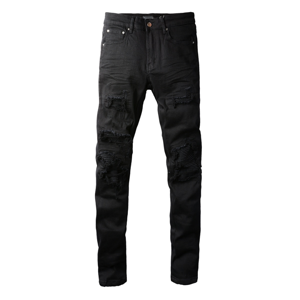 Amr Ripped Black Jeans