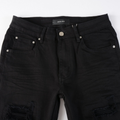 Amr Ripped Black Jeans