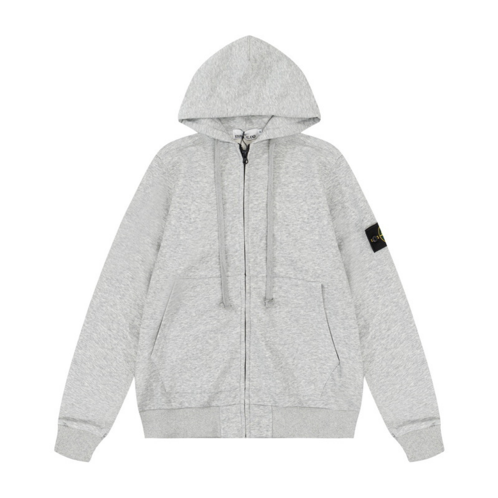 Monogram Zip Hoodie