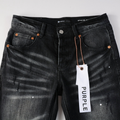 Purple Black Jeans