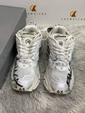 BALENCI Runner Graffiti White